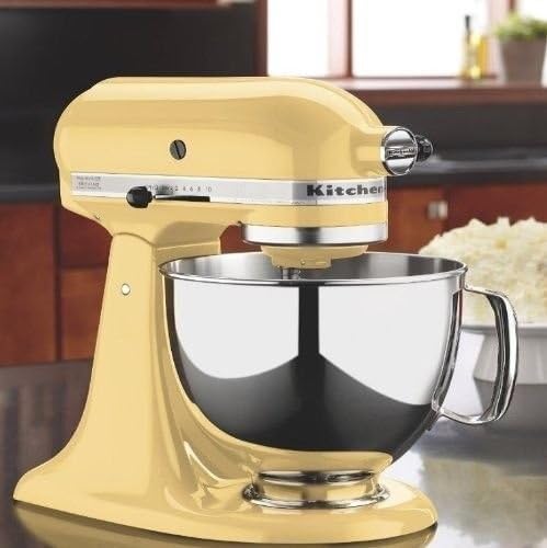 New Majestic Yellow Kitchenaid Stand Mixer Tilt 4.5-quart Ksm85pbmy Metal 10-spd
