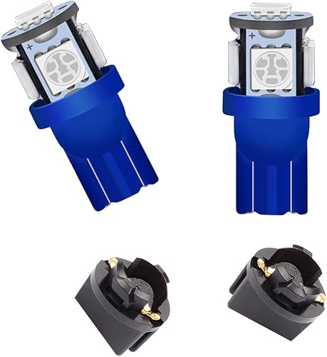Miniatura 2 de Bombilla LED 194, azul T10 168 2825 161 5050-5SMD, bombillas de repuesto para cúpula de automóvil, mapa, puerta de lectura, puerta de cortesía,