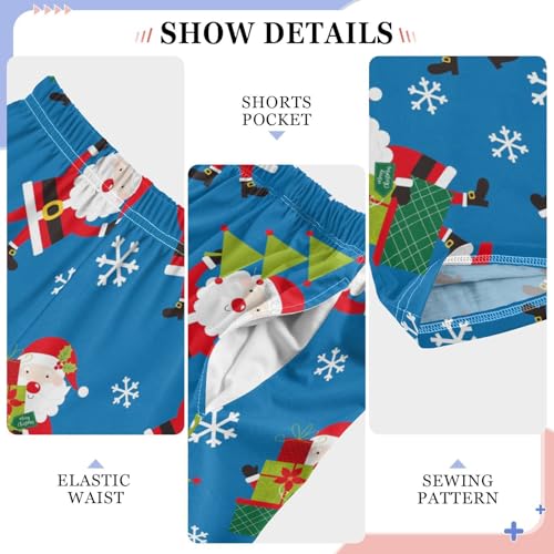 Boys' Pants Christmas Gnomes Gifts Box Trees Long Bottoms Jogger Pants Elastic Waist Trousers with Pockets S-XL4
