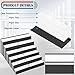 300 Pieces Magnetic Label Holders Channel Labels Racks Magnetic Card Holders with Protective Films and Replacement Strips for Metal Shelf, Filing Cabinet, Mailbox, Whiteboard (1 x 3 Inch)
