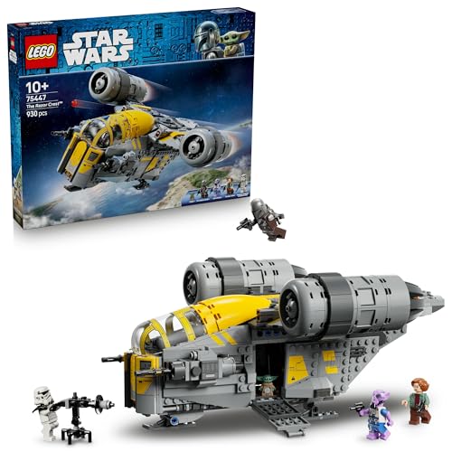 LEGO Star Wars: The Mandalorian and Grogu The Razor Crest 75447 Vehicle Toy Building Set with 5 Characters for Battle Play Gift for Kids and Any Star Wars Fans Ages 10+ (930 Pieces)