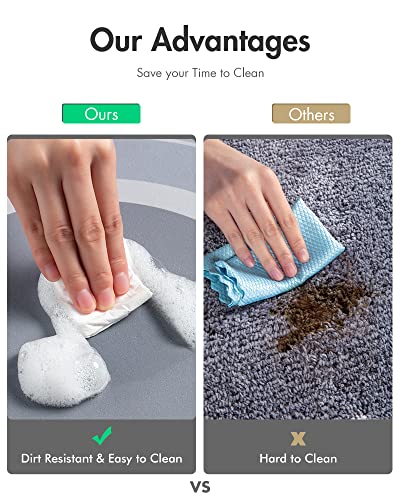 Image of MontVoo-Bath Mat Rug-24 inchx48 inch Innovative Bathroom Runner Rug Mat Super Absorbent Quick Dry Rubber Backed Dirt Resistant Bath Rugs Mats for Bathroom Non Slip Blue Bathroom Rug for Shower Sink Bathtub