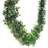 Fun Express - Boxwood Garland 12' for Wedding - Home Decor - Floral - Garlands & Swags - Wedding - VBS Vacation Bible School Supplies/Decor - 1 Piece