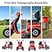 Dvsripa 2-in-1 Electric Golf Cart &Mobility Scooter for Adult,Heavy Duty Electric Golf Carts with Rear Lockbox & Golf Cart 1000W Motor, 4 Fat Tires (Red)