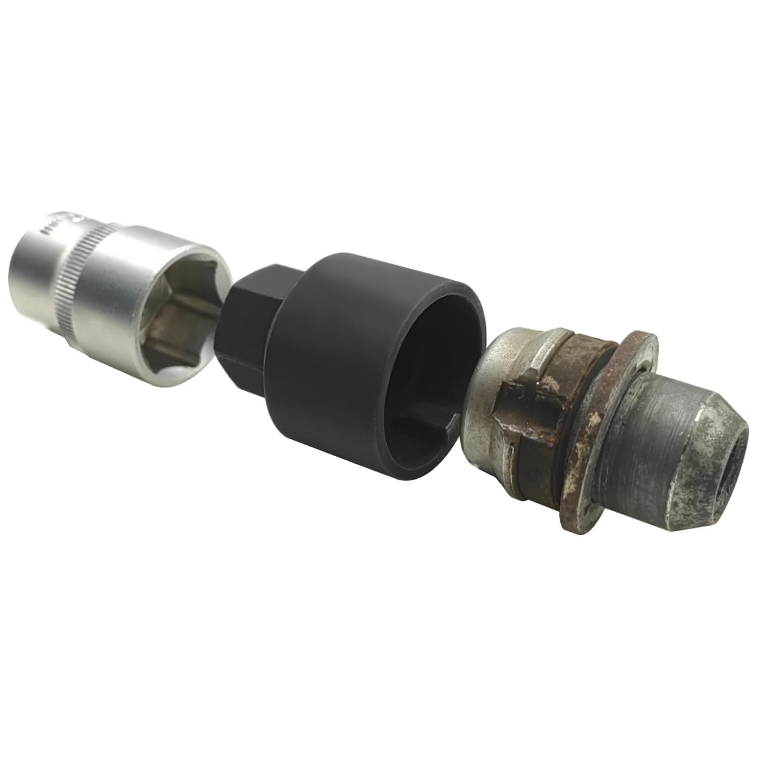 ZKTOOL 2070 Chiave di rimozione della vite del dado di bloccaggio della ruota Presa antifurto compatibile con vite a quattro denti Land Rover Range Rover.