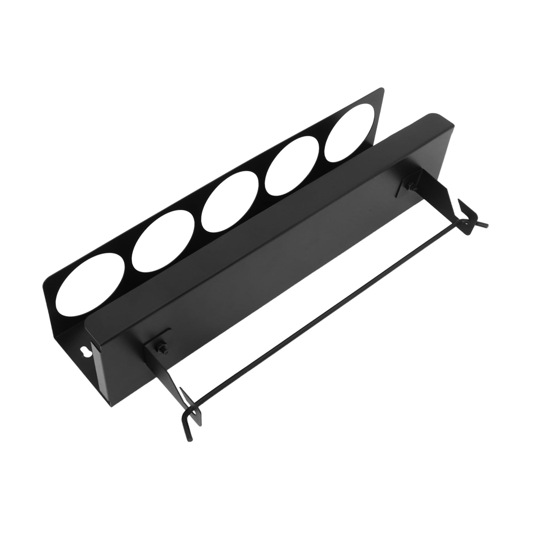 Supporto per bombolette spray da parete resistente, scaffale in metallo per garage e cucina, ideale per piastrelle in legno e pareti in cemento, bottiglie di vernice e asciugamani di carta