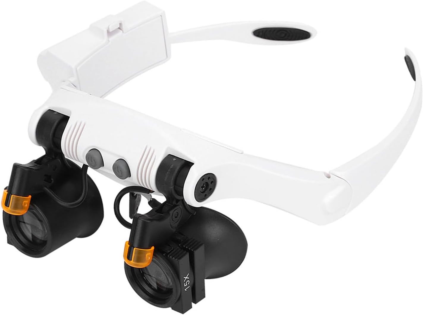 Head Mount LED Magnifier with 21x Combination Lens and Light for Jewelry Electronic Repair Inspection Hobby Crafts Model Assembly Soldering Illumination Work