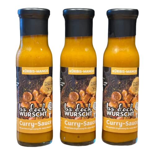 Iss doch Wurscht 3 x Kürbis-Mango Curry-Sauce GESCHMACKSHIT Street Food Sauce Imbisssauce Imbiss Sauce Soße Food Truck Currywurst Sauce Currywurstsauce Cover