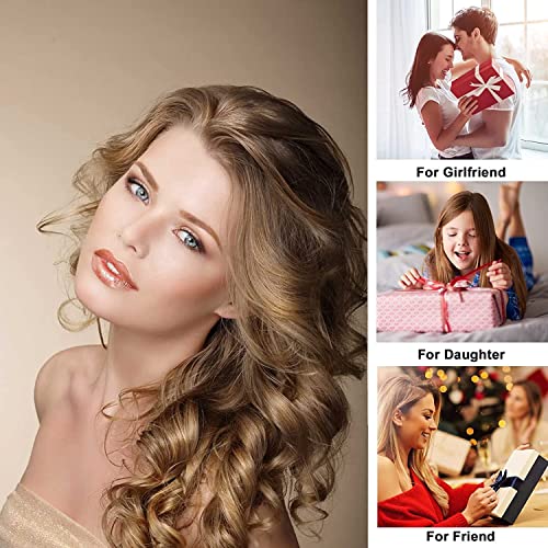 Foto von Lockenwickler Locken Ohne Hitze, New Seidenhaar Lockenwickler, Heatless Curls Band mit Haarnadel, Lockenwickler über Nacht,DIY Haare Locken Ohne Hitze Frisurenset,für langes mittleres Haar(Beige)