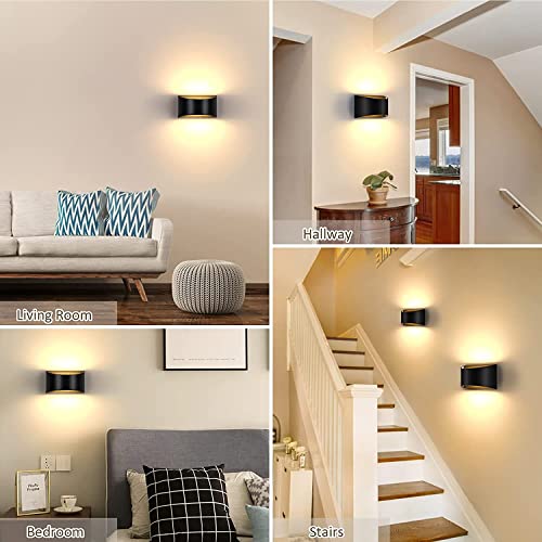 Lightess Led Wall Lights Indoor Up Down Wall Lamp Dimmable Wall Light With Remote 12W Aluminum Wall Light For Bedroom Living Room Hallway #TOP4