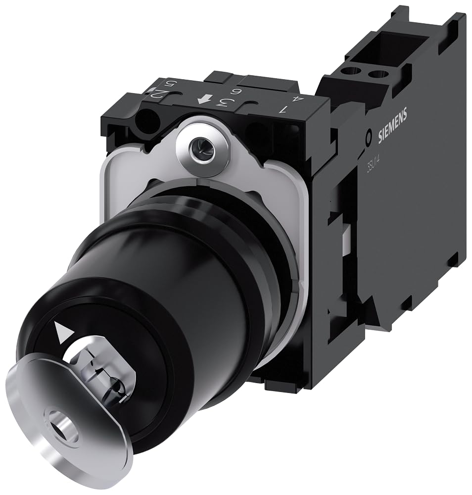 Interrupteur clé Siemens Sirius à rappel automatique 1 NA 1 NC