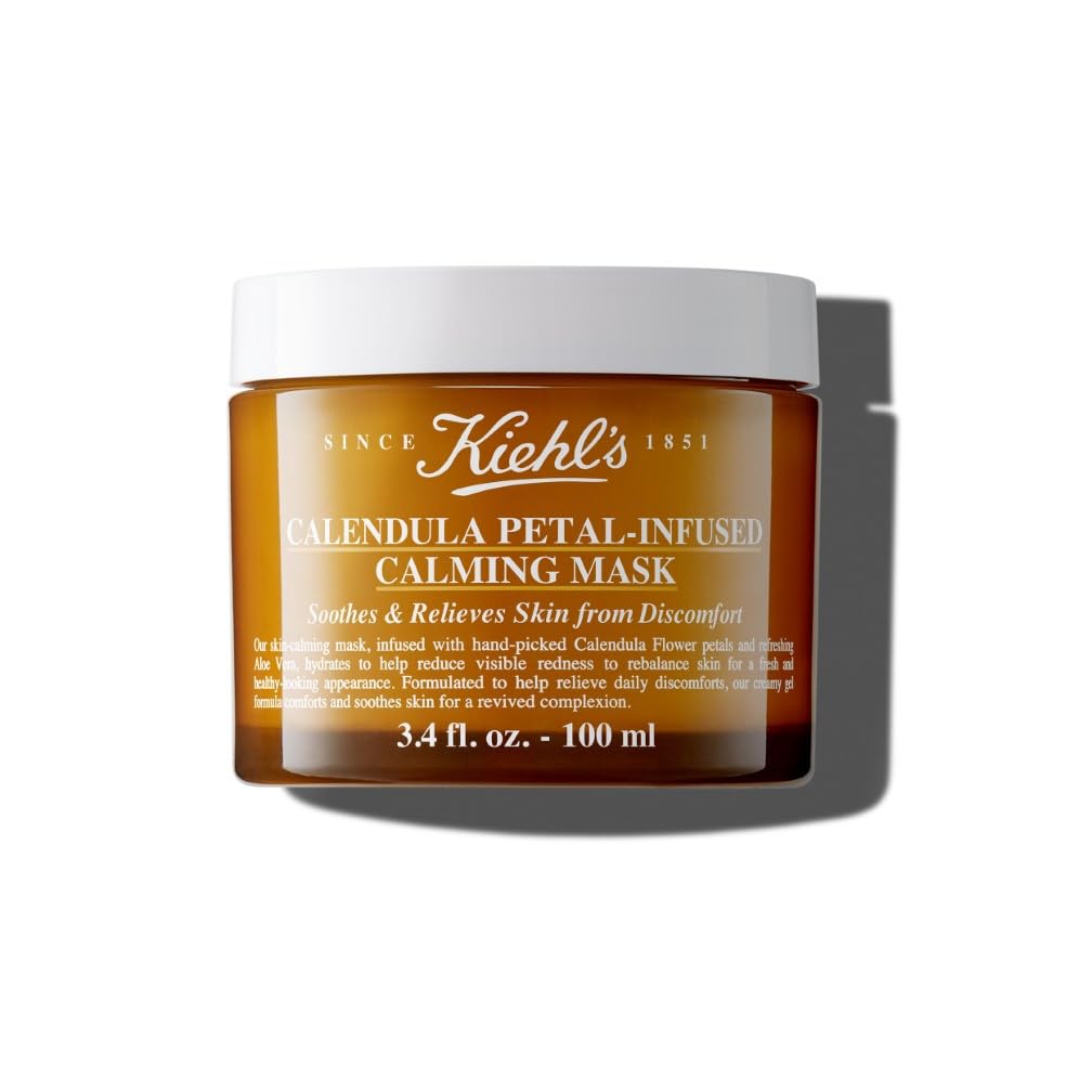 Kiehl's Calendula Petal Infused Calming Face Mask, Hydrating Gel Mask