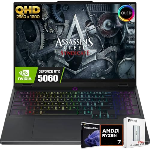 Image of Lenovo Legion 5 QHD Gaming Laptop, 15.1 inch WQXGA (2560x1600), AMD Ryzen 7-260(>Intel i9-13905H), NVIDIA GeForce RTX 5060 8GB GDDR7, Wi-Fi 7, 24-Zone RGB Backlit KB, Win11 PRO, W /128GB PSD(64GB|2TB SSD)