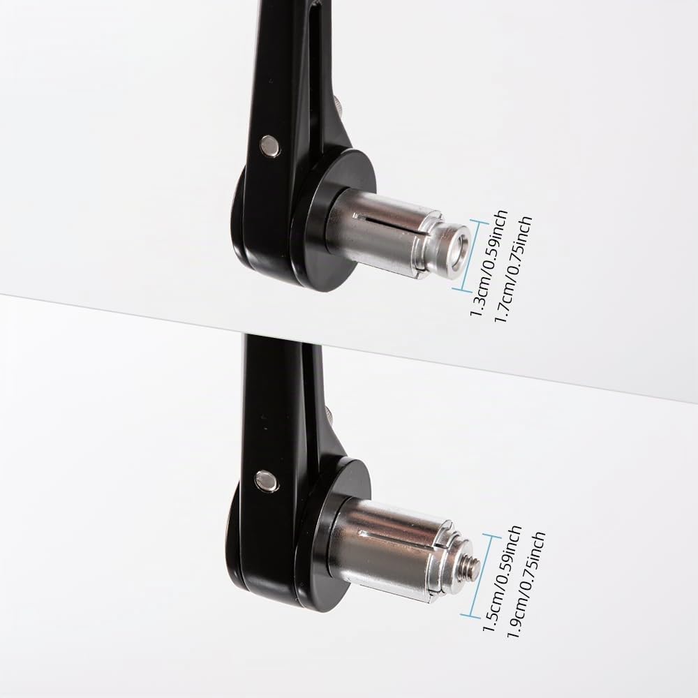 Universali Specchietti Moto Manubrio 360° in Alluminio Specchietti Bar End moto Manubrio E24 Omologati Compatibili con ATV Quad Scooter