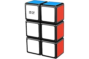 Rubix Cube Variety Pack, 1:1 Scale Floopy Cube Black 1x2x3 Building Block Puzzle