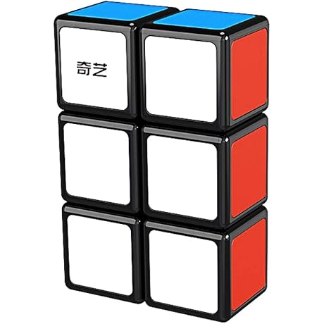 Rubix Cube Variety Pack, 1:1 Scale Floopy Cube Black 1x2x3 Building Block Puzzle