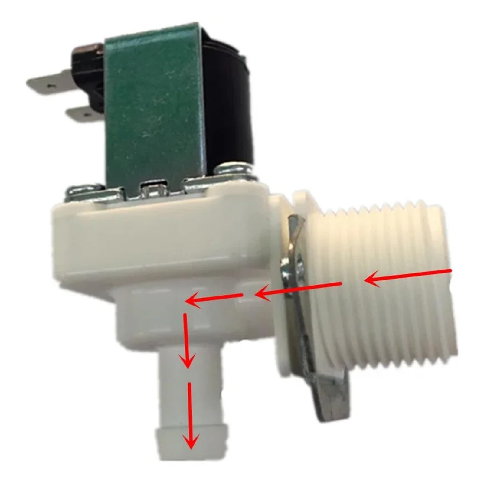 3/4" Male Water Intake Inlet Vertical Solenoid Valve Normally Closed 12 Voltios DC 12V 24V 36V 48V AC 110V 220V For Ice Maker(48V)