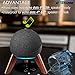Real Wood Stand for Echo Dots(4th Gen)(5th Gen),Tripod Accessories Protect Speaker for Better Sound,Secure Stable Wooden Mount Holder for Echo Dot (Newest Model) 2024,(Walnut)