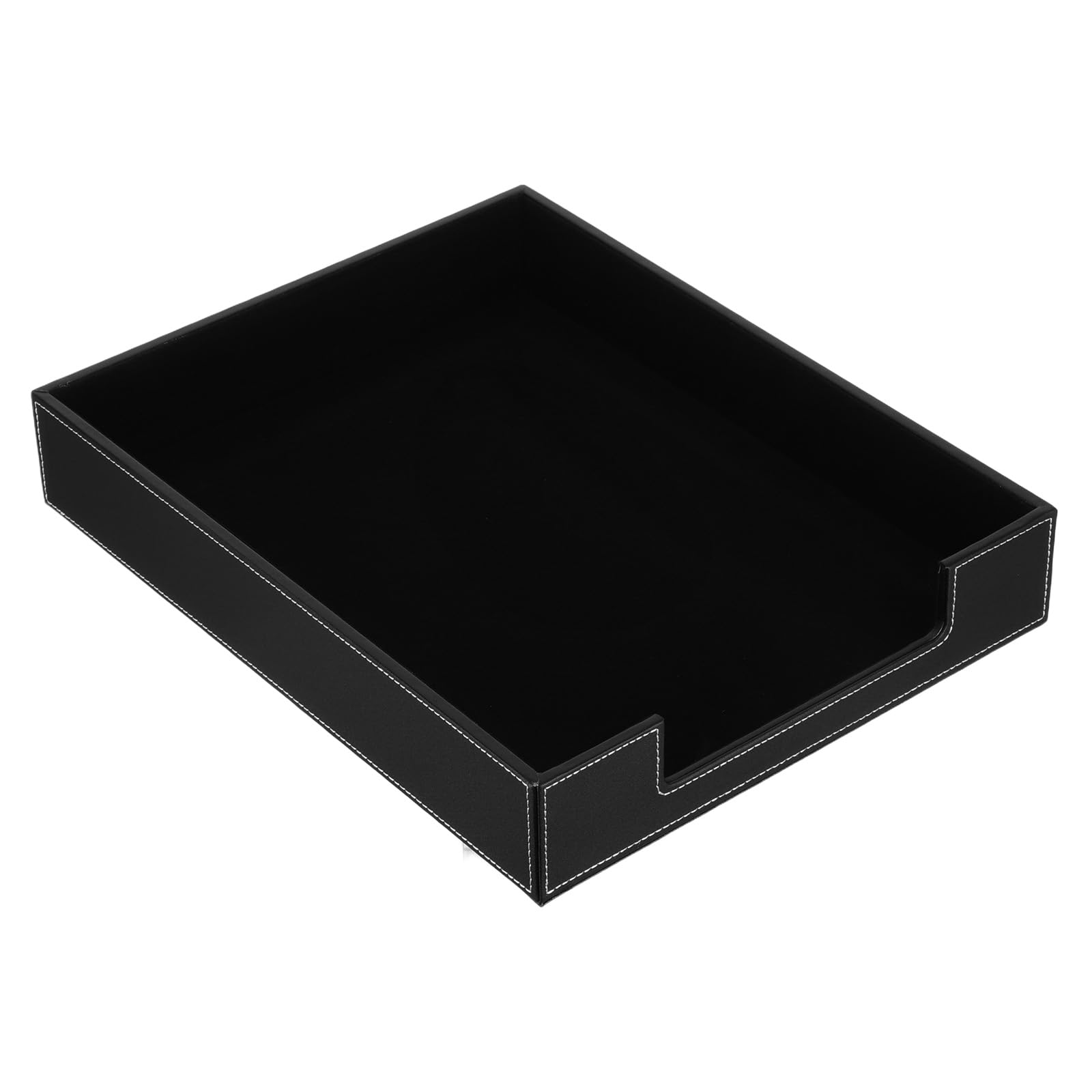 Scrivania in pelle PU per forniture da ufficio postale e documenti cartacei vassoio per ordinare documenti da scrivania – soluzione di archiviazione elegante e funzionale