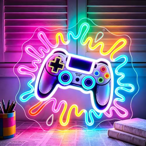 Image of Game Neon Sign for Wall Decor Dimmable Led Neon Lights Signs