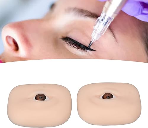 Miniatura 2 de 1 par práctica piel 3D semi permanente ojo maquillaje silicona piel falsa Microblading suministros para cejas