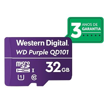Cartão Micro SD 32GB WD Purple Intelbras