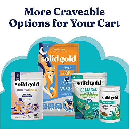 Image of Solid Gold Wet Cat Food for Adult & Senior Cats 24 Pack - Wholesome Selects Chunks in Gravy - Made with Real Chicken & Duck for Healthy Digestion and Sensitive Stomach