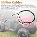 Lssapr 2 Pcs Shifter Cables 2-11082 Replacement for Chuck Wagon Trailmaster Trail Wagon TW400 TW11 TW11R TW413 BD300 CW-11 CW-413 CW-265 Land Master LM650 LM400 Shift Cable UTV Go-Karts Parts
