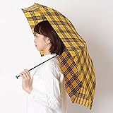 マッキントッシュ フィロソフィー(MACKINTOSH PHILOSOPHY) 【軽量約115g!・チェック柄】ユニセックス折りたたみ傘(バーブレラ Barbrella(R))【イエロー/55】