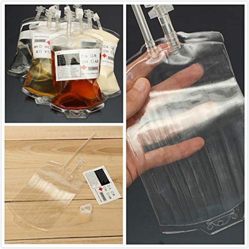 BESTOYARD Bolsa de bebida reutilizável com energia no sangue para o dia das bruxas e adereços de vam