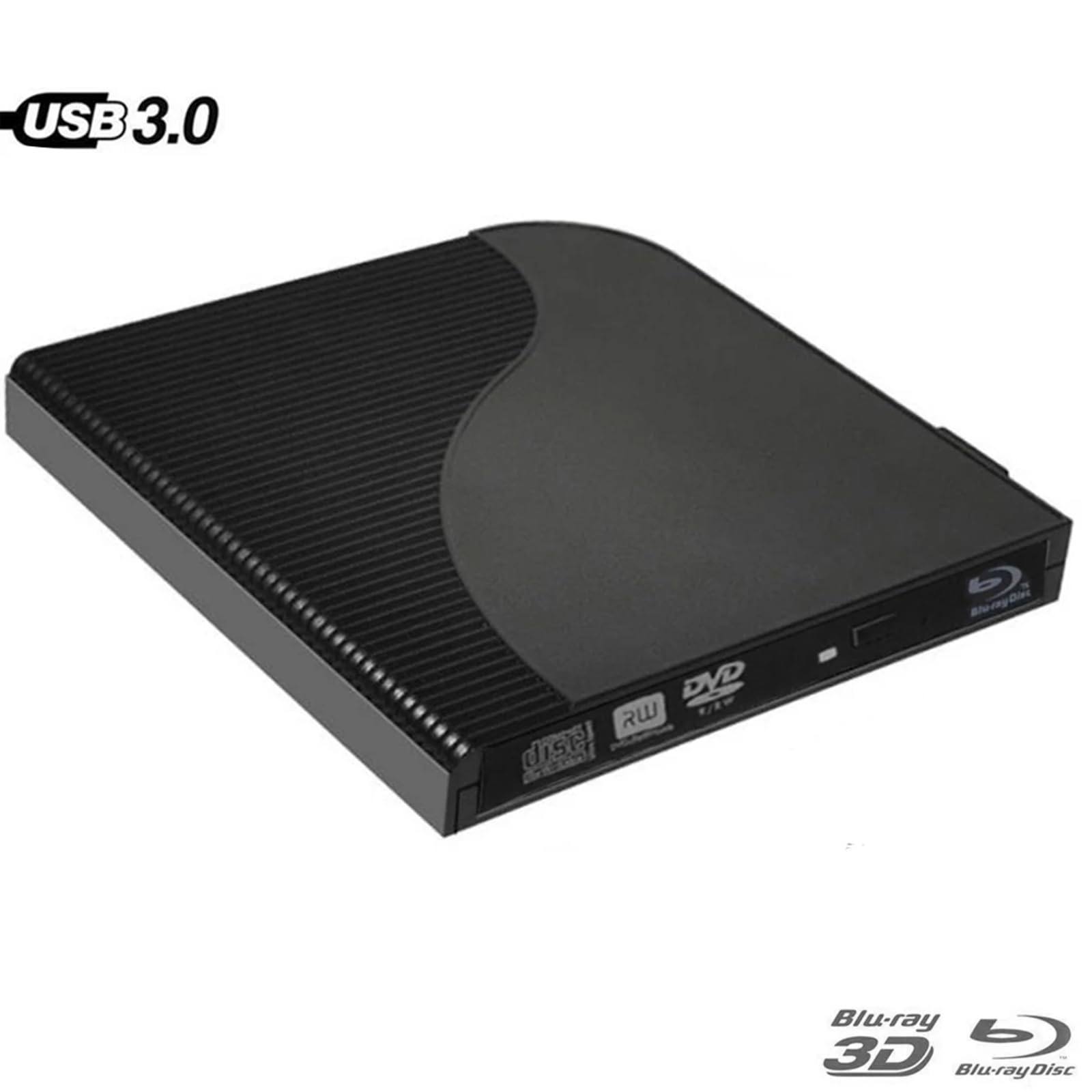 Zewnętrzny napęd Blu-ray, nagrywarka Blu-Ray Zewnętrzna nagrywarka Blu-ray USB3.0, zewnętrzny napęd CD DVD Przenośna nagrywarka Blu-ray 3D, Odpowiednia dla Windows 7/8/10, Mac OS