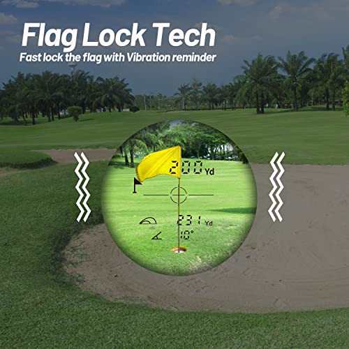 MiLESEEY-Telemetro-Golf-Recarga-USB-Telemetro-Golf-600m-con-Bloqueo-de-Bandera-y-Vibracion-Pendiente-de-EncendidoApagado-Torneo-Legal-Aumento-6X