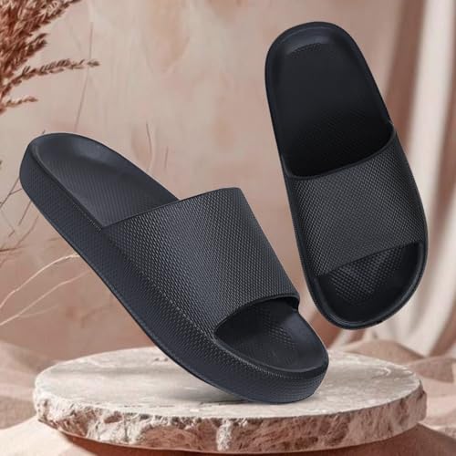 Image of Comfortable Cushioned Sole Arch Support Sliders | Durable Lightweight Flexible Style | Casual Flats Footwear Man | Ultra Soft Sliders for Adult | Stylish & Anti-Skid