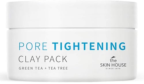 The Skin House Perfect Pore Tightening Clay Pack 3.4 fl oz (3.38 fl oz) Minimiza puntos negros, máscara de arcilla purificadora de poros para cara,