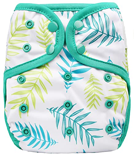 Image of OsoCozy One Size Cloth Diaper Covers - Adjustable Snap Fit & Double Leg Gussets for Baby Boys & Girls from 8-35 Pounds. Use with Prefold, Flat or Fitted Cloth Diapers or Snap-in Inserts.