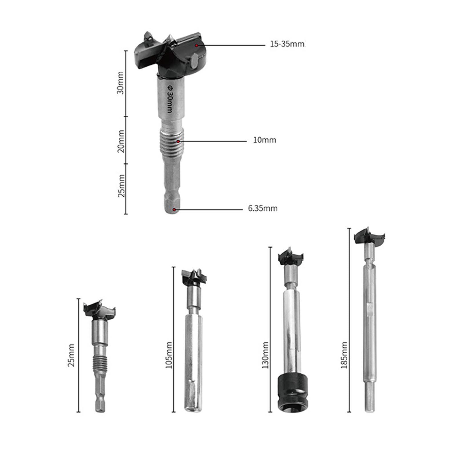 Bit Perforazione Lavorazione Del Legno Qualità Superiore Con Guida Posizionamento Chiave Ideale Per Mobili Armadio Making Hole Cutter