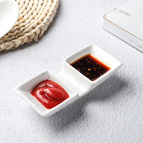 Ceramic Chopsticks Rest Rack Set Of 6 Chinese Style Dinner Spoon Stand Knife Fork Holder Porcelain Chopsticks Stand (White Big) #TOP5