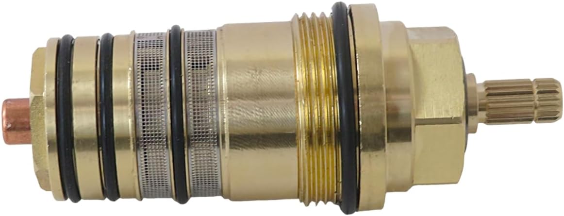 For Hansgrohe 94282000 Repl. Cartridge, 3/4" Brass Thermostatic Valve Cartridge for Ecostat Showers & 2/3 Hole Tub Fillers - Direct Repl. long-lasting Brass from Plastic