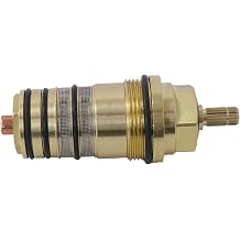 Upgraded For Hansgrohe 94282000 Repl. Cartridge, 3/4" Brass Thermostatic Valve Cartridge for Ecostat Showers & 2/3 Hole Tub Fillers - Direct Repl. long-lasting Brass from Plastic