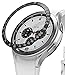 Ringke Bezel Styling Compatibile con Cover Samsung Galaxy Watch 4 Classic 42mm, Ghiera Anti Graffio Acciaio Inossidabile Adesiva Accessorio - Black (42-03)