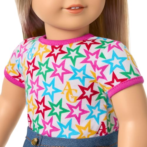 Image of American Girl, Truly Me 18-inch Doll #100 with Dark-Blue Eyes, Straight Blonde Hair, Light-to-Medium Skin, for Ages 6+