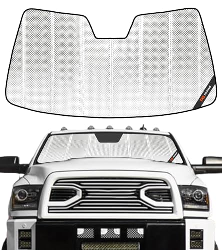 Pigenius Windshield Sunshade for Ram 2500/3500 2010-2018 Custom Front Window Sun Shade - BLAZBLOCK