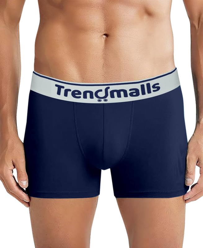 Image of TRENDMALLS Men's Birla Micromodal Regular Fit Solid Men Underwear Trunks with No Marks Waistband