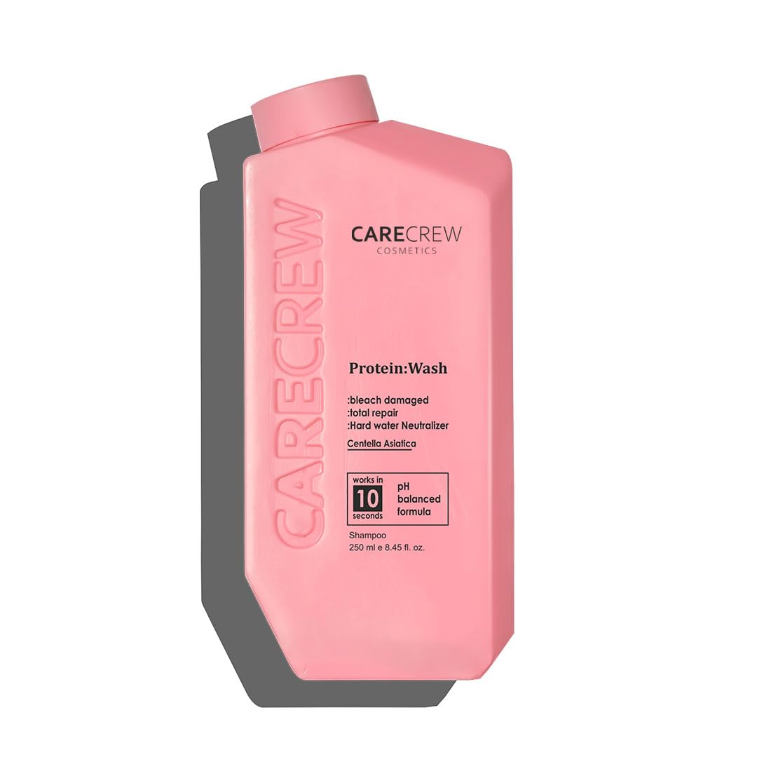 CareCrew Pure Protein Wash Rinse Conditioner 250ML | Strengthening & Nourishing Hair Care Duo | Sulfate-Free with Pure Protein & Plant-Based Keratin | Reduces Frizz & Hair Fall | For Women & Men (shampoo)-image-25