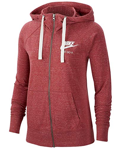 NIKE Women's Plus Size Sportswear Gym Vintage Hoodie (Cedar/Sail, 1X)