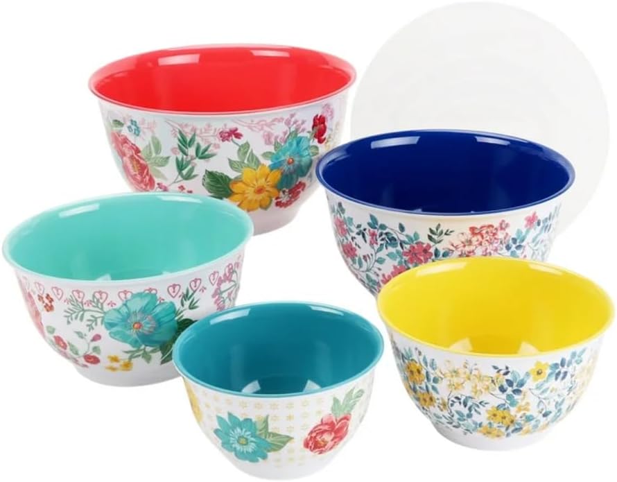 Melamine Mixing Bowl Set (Fancy Florish)