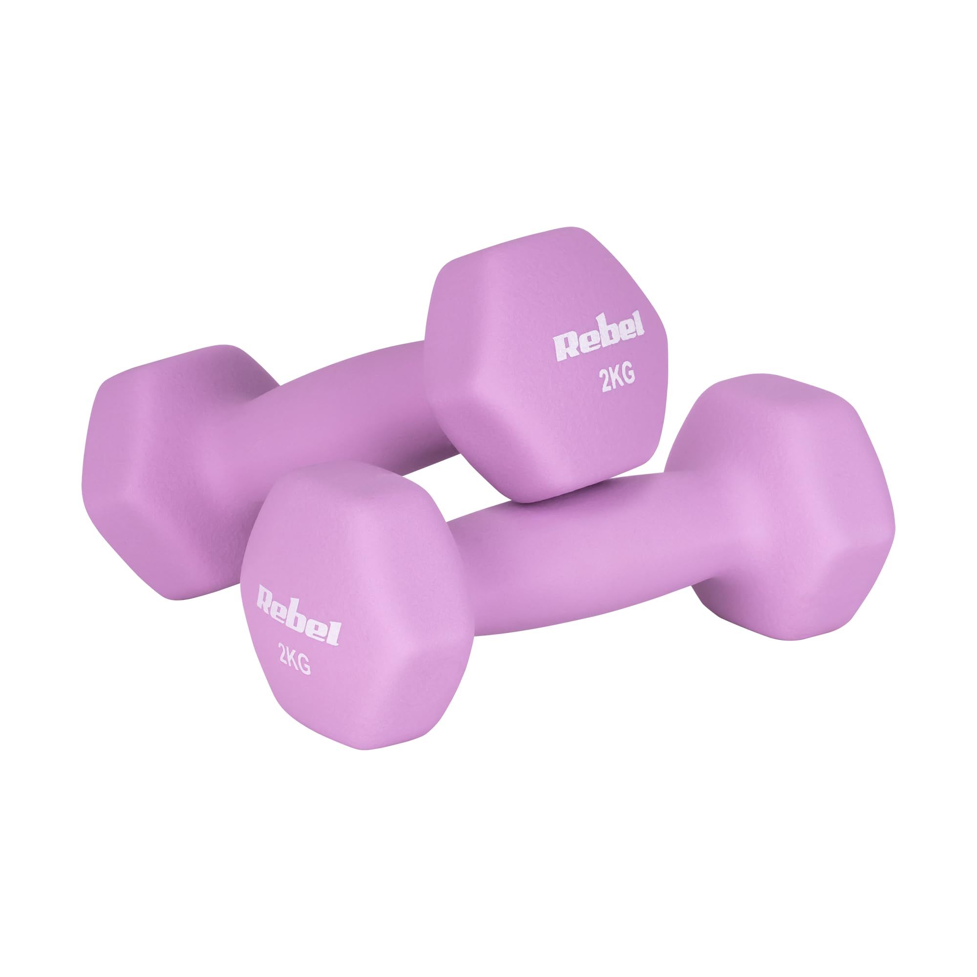 Rebel Electro Hantelki Żeliwne Neoprenowe HEX Zestaw 30 kg (2x1kg+2x2kg+2x3kg+2x4kg+2x5kg)