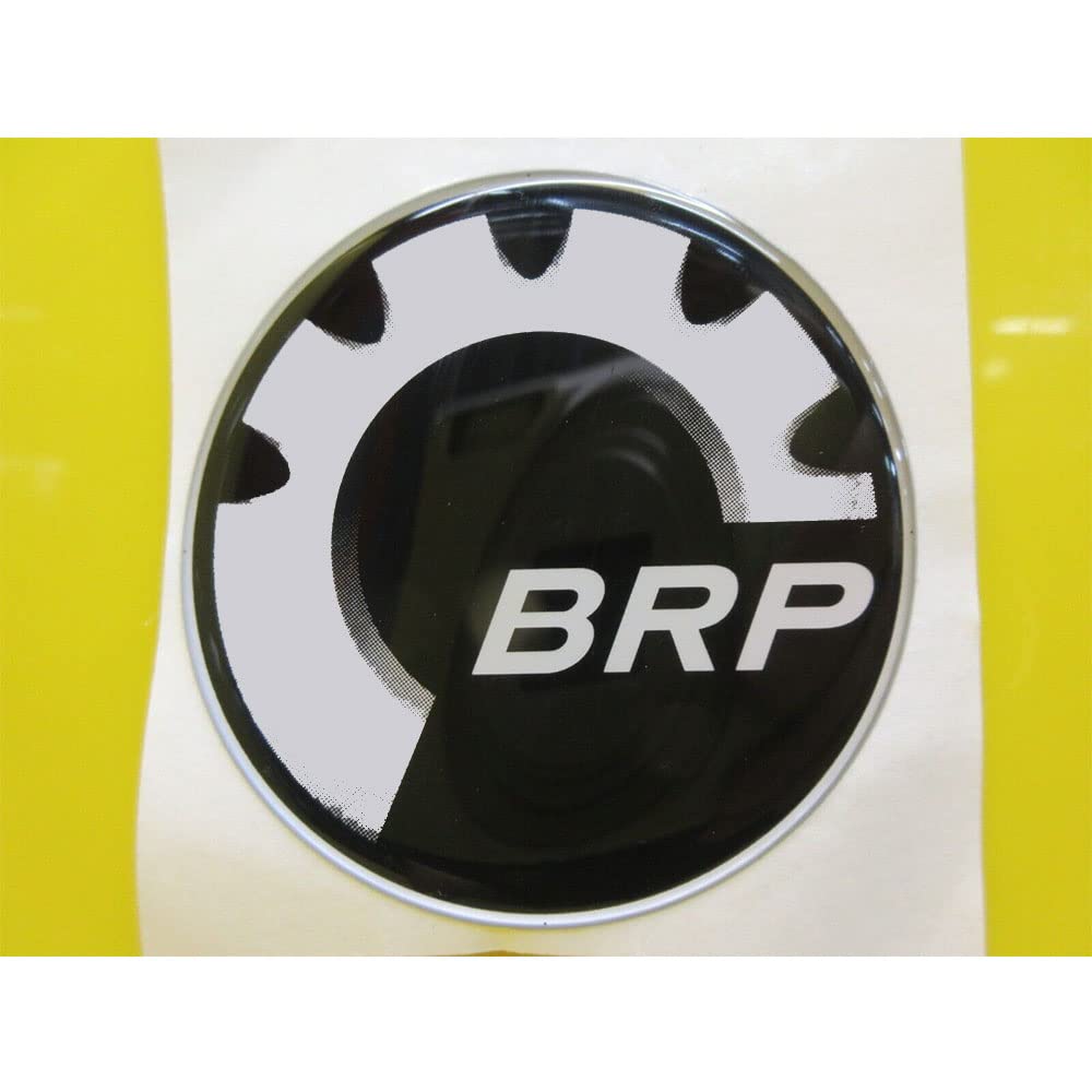 Pair (X2) For SKI-DOO CAN-AM SEA-DOO BRP EMBLEM STICKER 68MM - High Gloss Gel Resin Resin Finish (68mm)