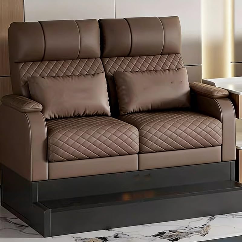 KIBONCY Sofá de Billar Lujo Dos plazas: sillón Ligero Piel sintética for Salas comerciales, palco Privado y Zona Descanso, Asientos ergonómicos for espectadores(2 Seater)