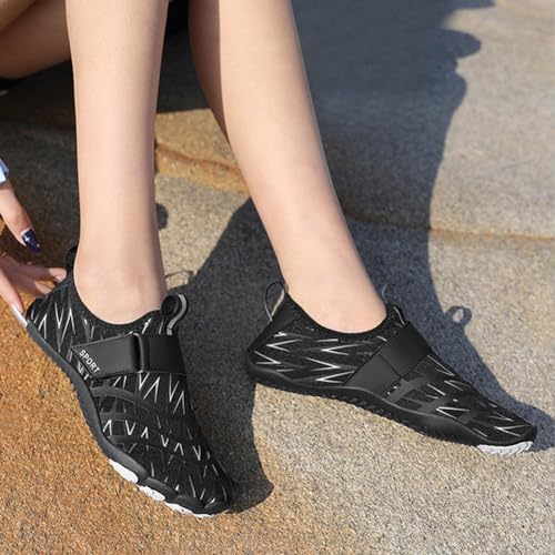 Image of barefoot hiking shoes for women men professional water shoes for women men barefoot hiking shoes for travel wide toe slip resistant breathable